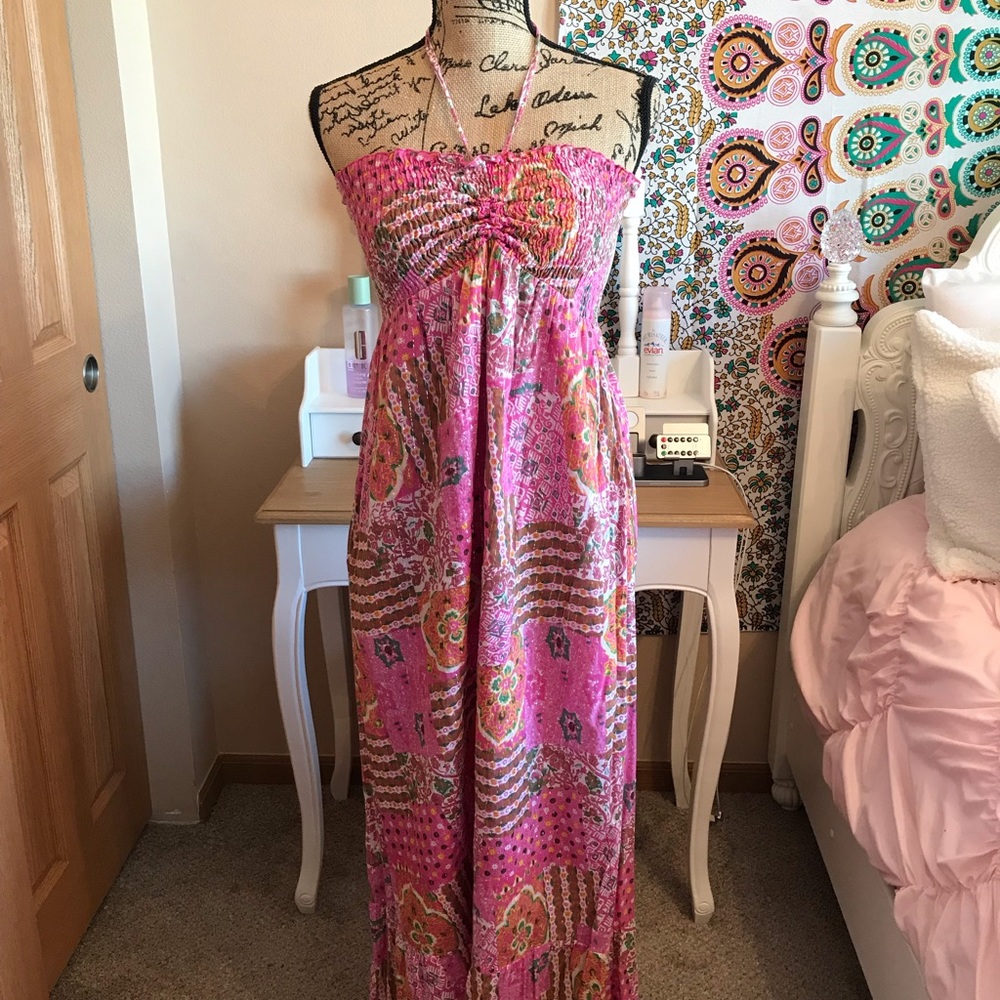 Pink hobo dress